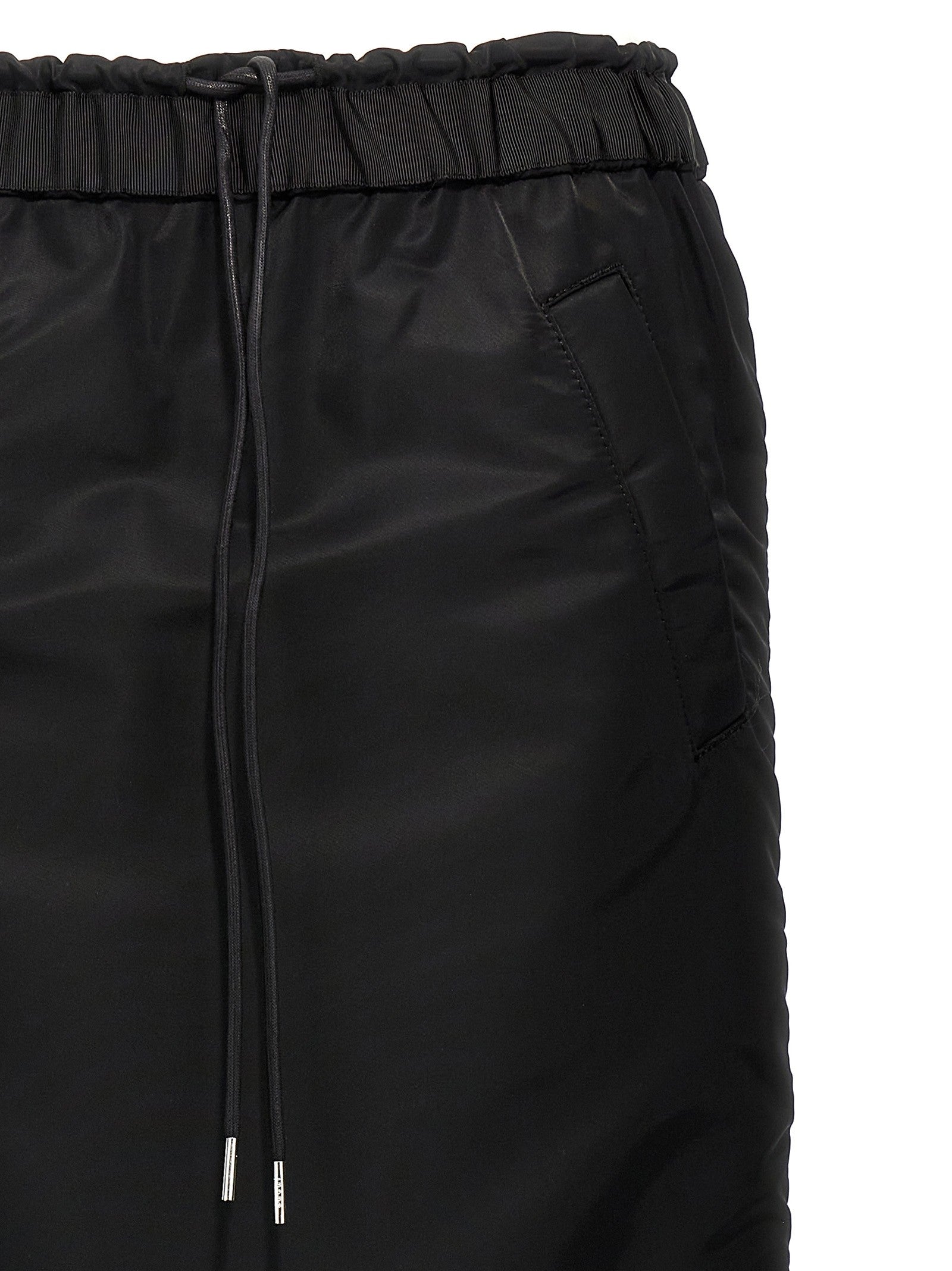 Sacai Pleated Insert Skirt Black