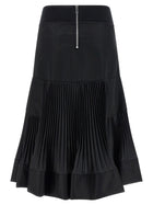 Sacai Pleated Insert Skirt Black, view 2