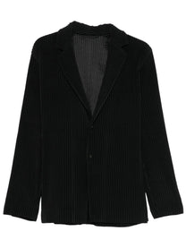 Homme Plisse Issey Miyake Men's Pleated Jacket Black