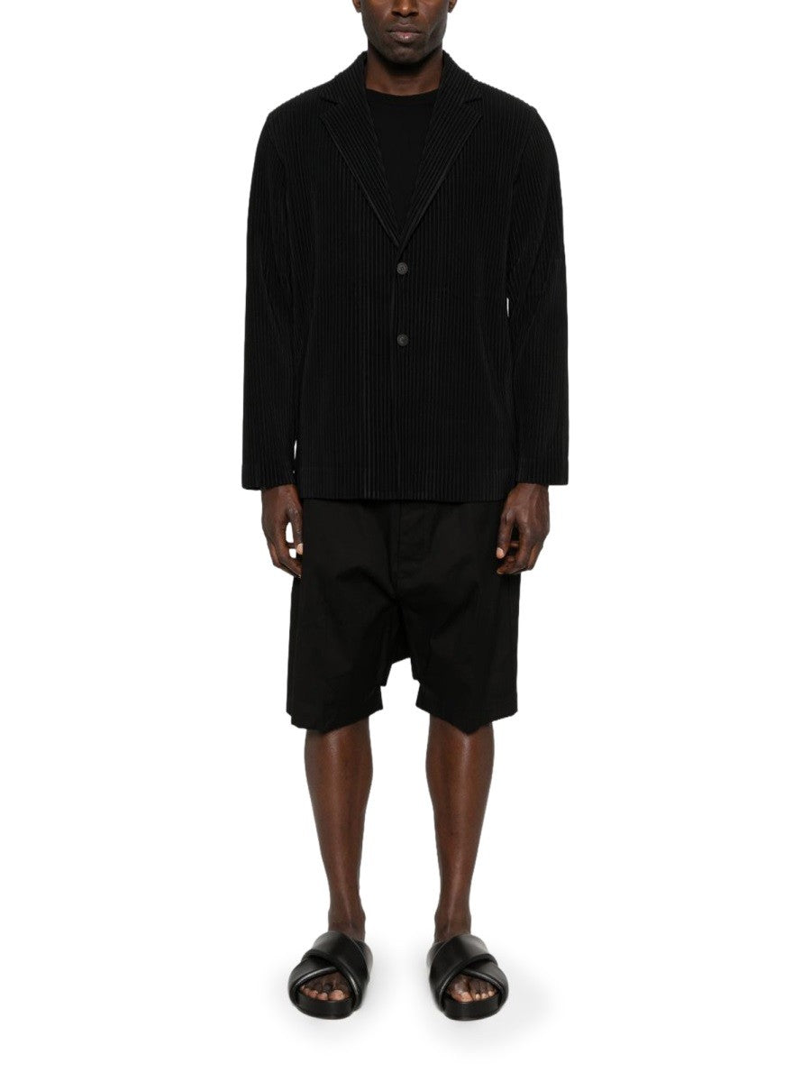 Homme Plisse Issey Miyake Men's Pleated Jacket Black