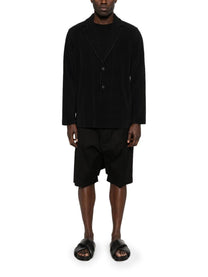 Homme Plisse Issey Miyake Men's Pleated Jacket Black