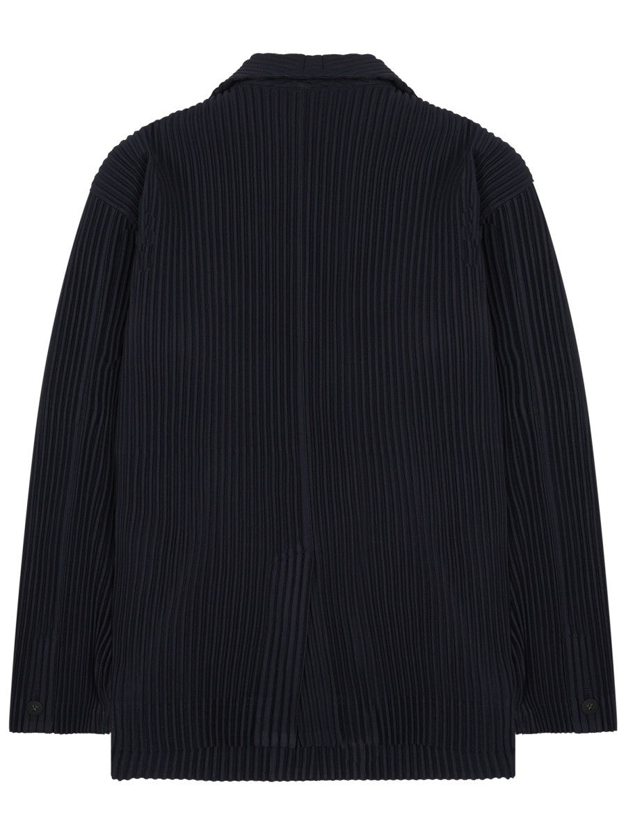 Homme Plisse Issey Miyake Men's Pleated Jacket Black Homme Plisse Issey Miyake
