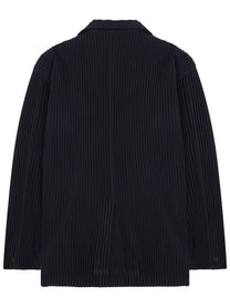 Homme Plisse Issey Miyake Men's Pleated Jacket Black Homme Plisse Issey Miyake