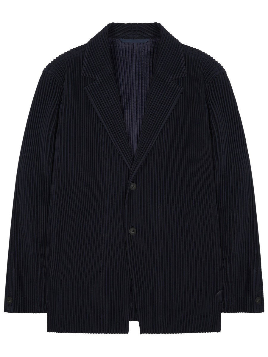 Homme Plisse Issey Miyake Men's Pleated Jacket Black Homme Plisse Issey Miyake