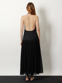 Rohe Women's Pleated Long Dress Black