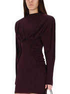 Stella McCartney Women's Pleated Mini Dress Brown