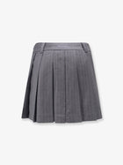 DUNST Women's Pleated Mini Skirt Grey, view 2