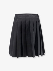 MM6 Maison Margiela Women's Pleated Mini Skirt Grey