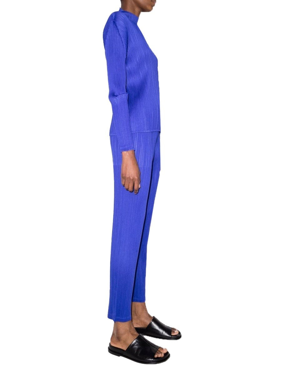 Pleats Please Issey Miyake Women's Pleated Pants Blue