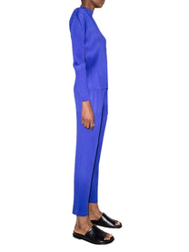 Pleats Please Issey Miyake Women's Pleated Pants Blue