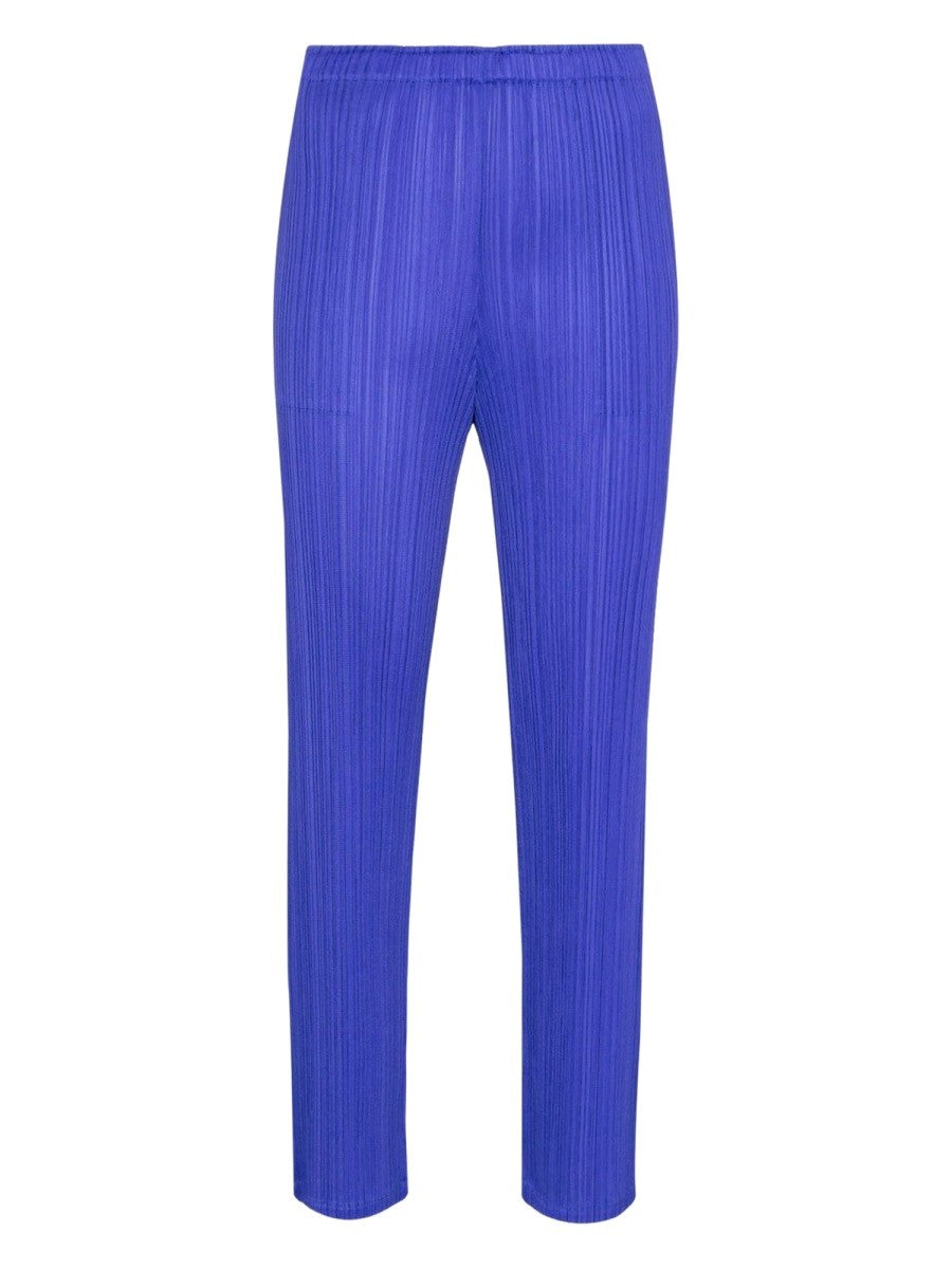 Pleats Please Issey Miyake Women's Pleated Pants Blue