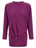 Balenciaga Pleated Pattern Shirt Purple