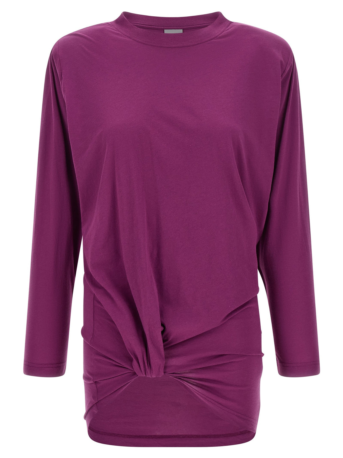 Balenciaga Pleated Pattern Shirt Purple