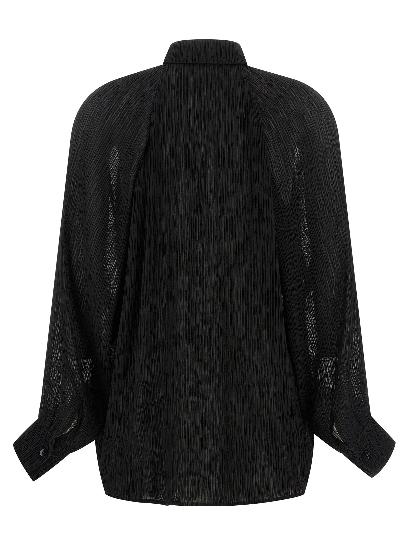 Allis Pleated Shirt Black