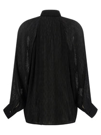 Allis Pleated Shirt Black