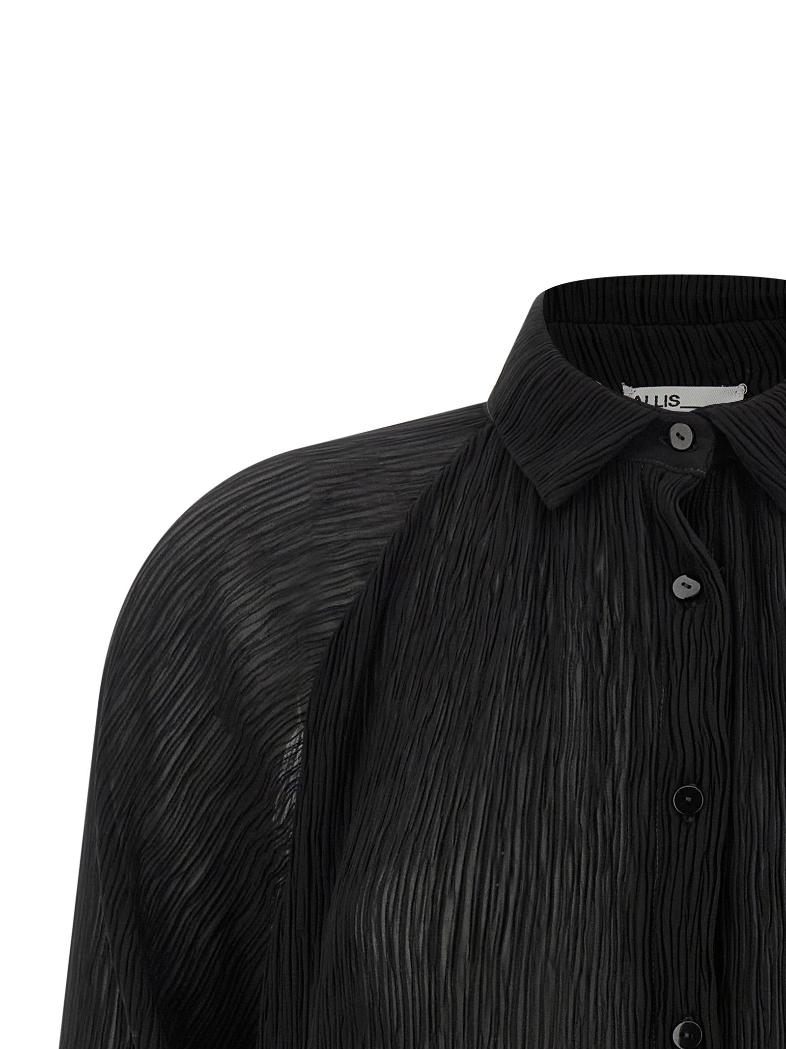 Allis Pleated Shirt Black