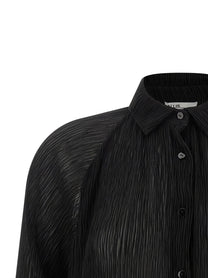 Allis Pleated Shirt Black