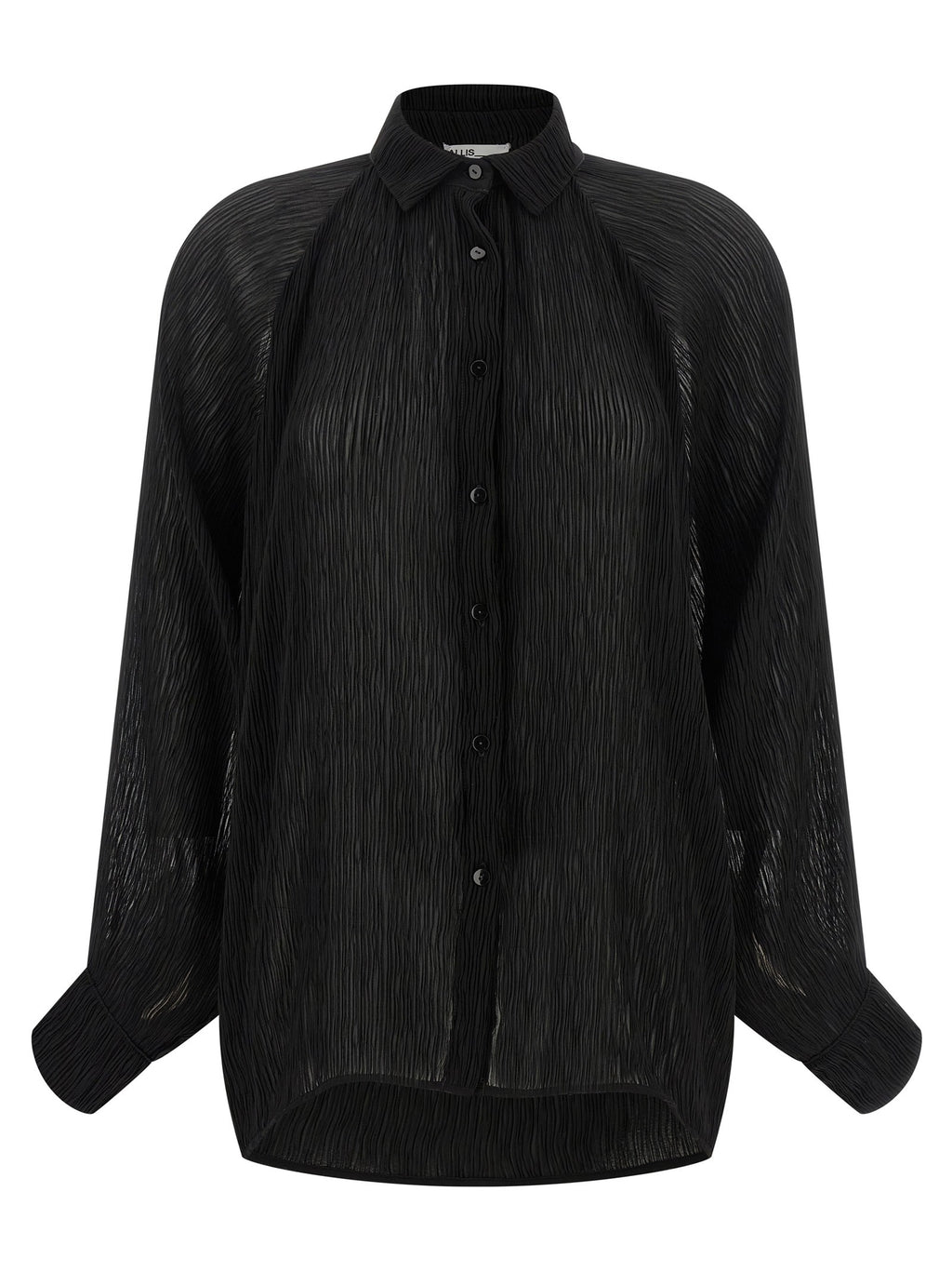 ALLIS Pleated Shirt Black