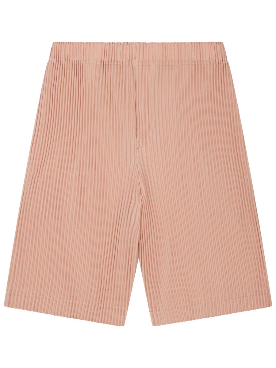 Homme Plisse Issey Miyake Men's Pleated Shorts Blue
