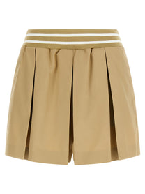 Moschino Pleated Shorts Beige