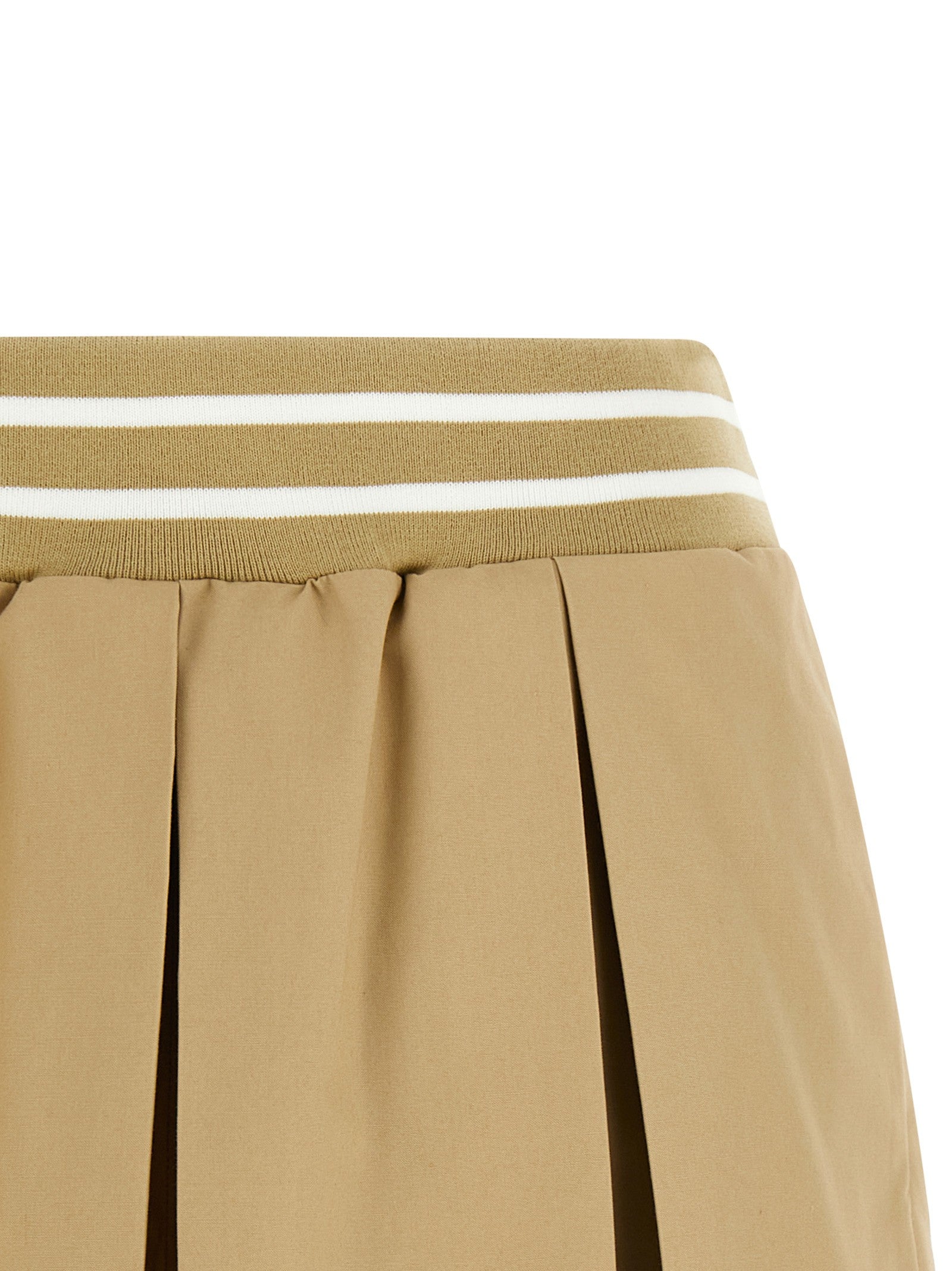 Moschino Pleated Shorts Beige
