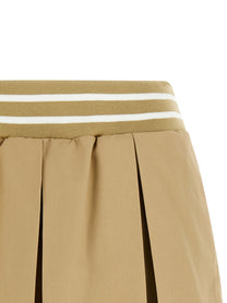 Moschino Pleated Shorts Beige