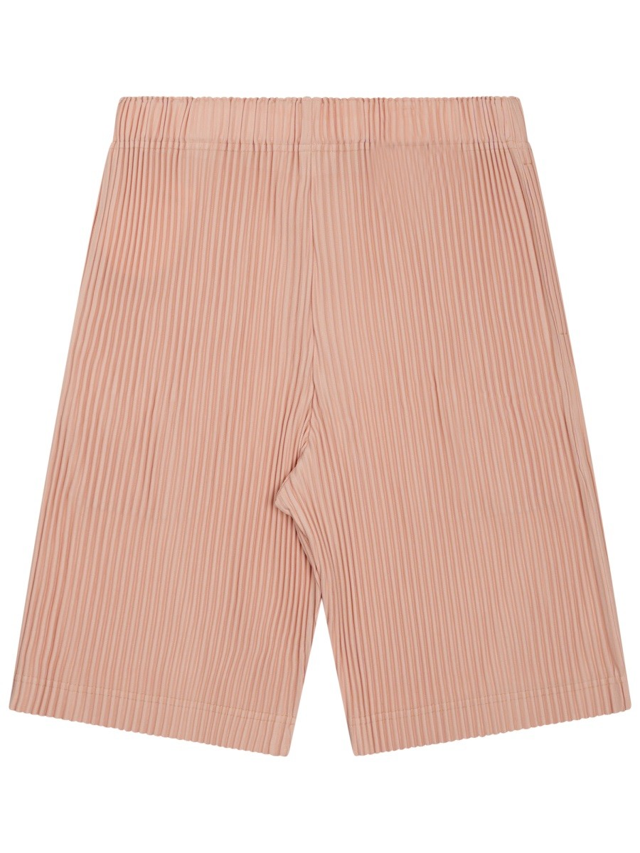 Homme Plisse Issey Miyake Men's Pleated Shorts Blue