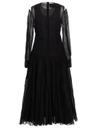 Jil Sander Pleated Skirt Dress Black, view 2