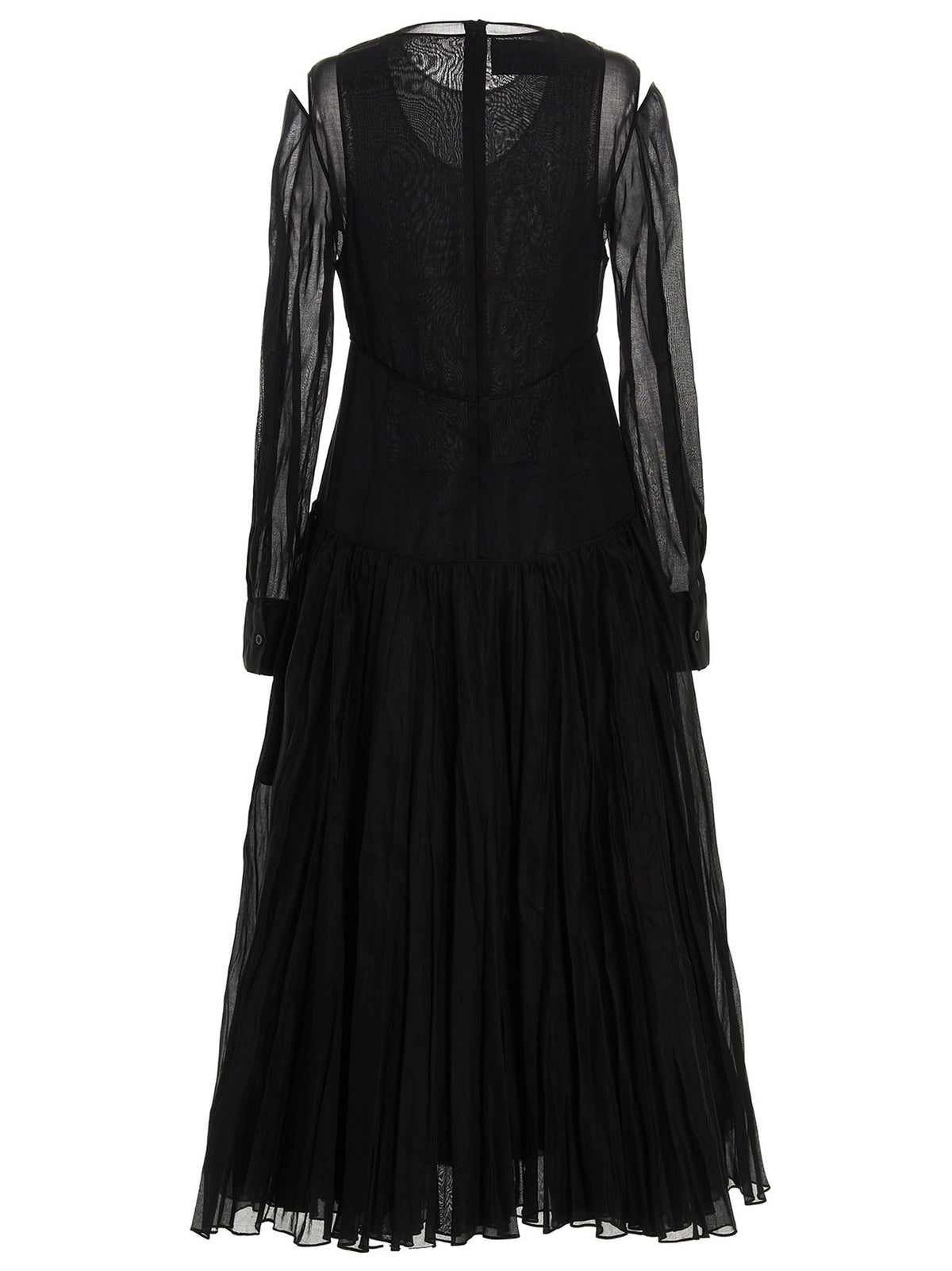 Jil Sander Pleated Skirt Dress Black, view 2