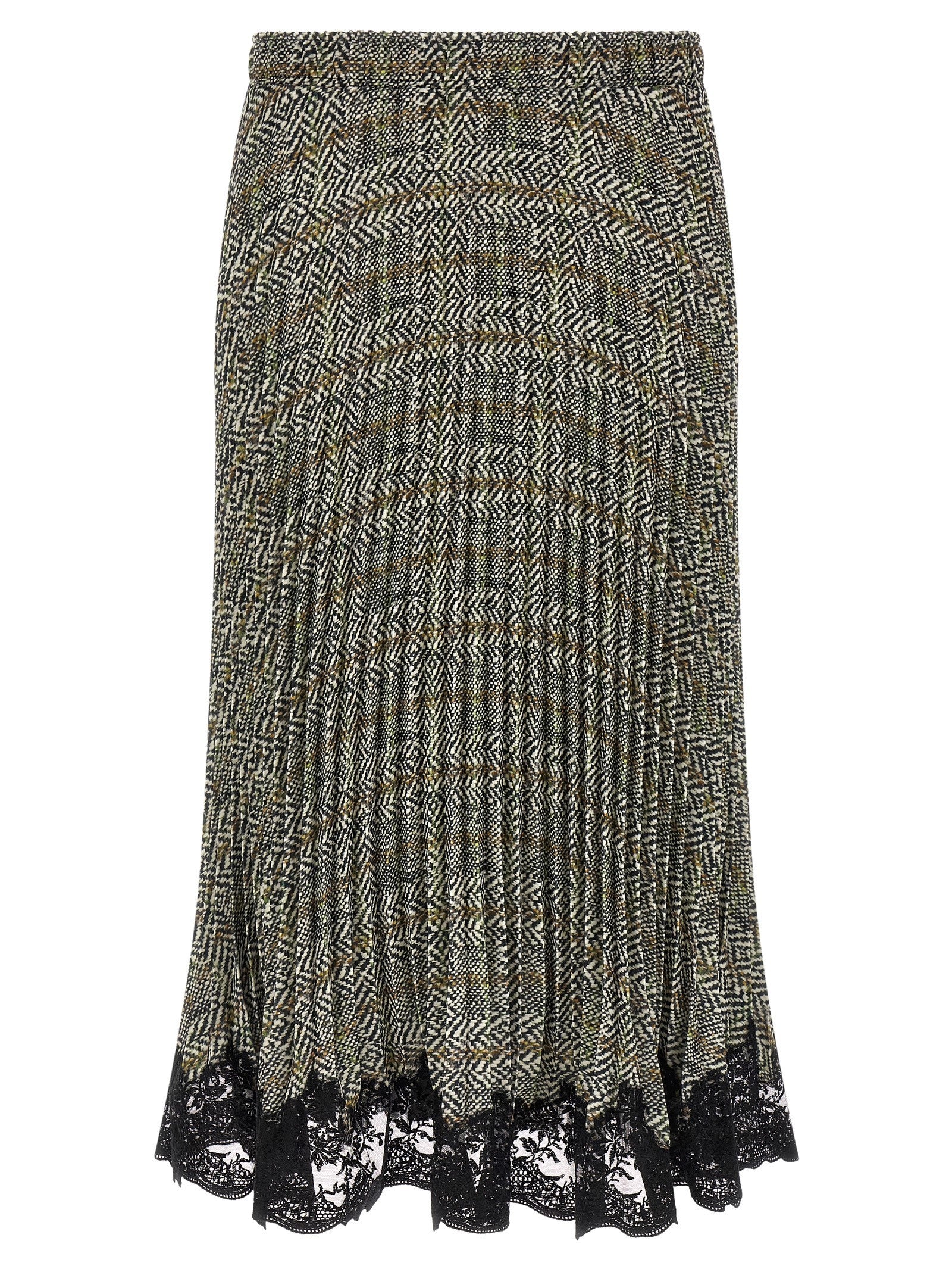 Ermanno Scervino Pleated Skirt Gold