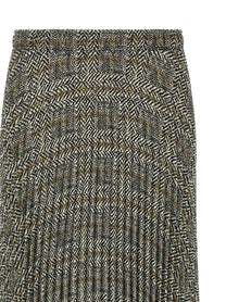 Ermanno Scervino Pleated Skirt Gold