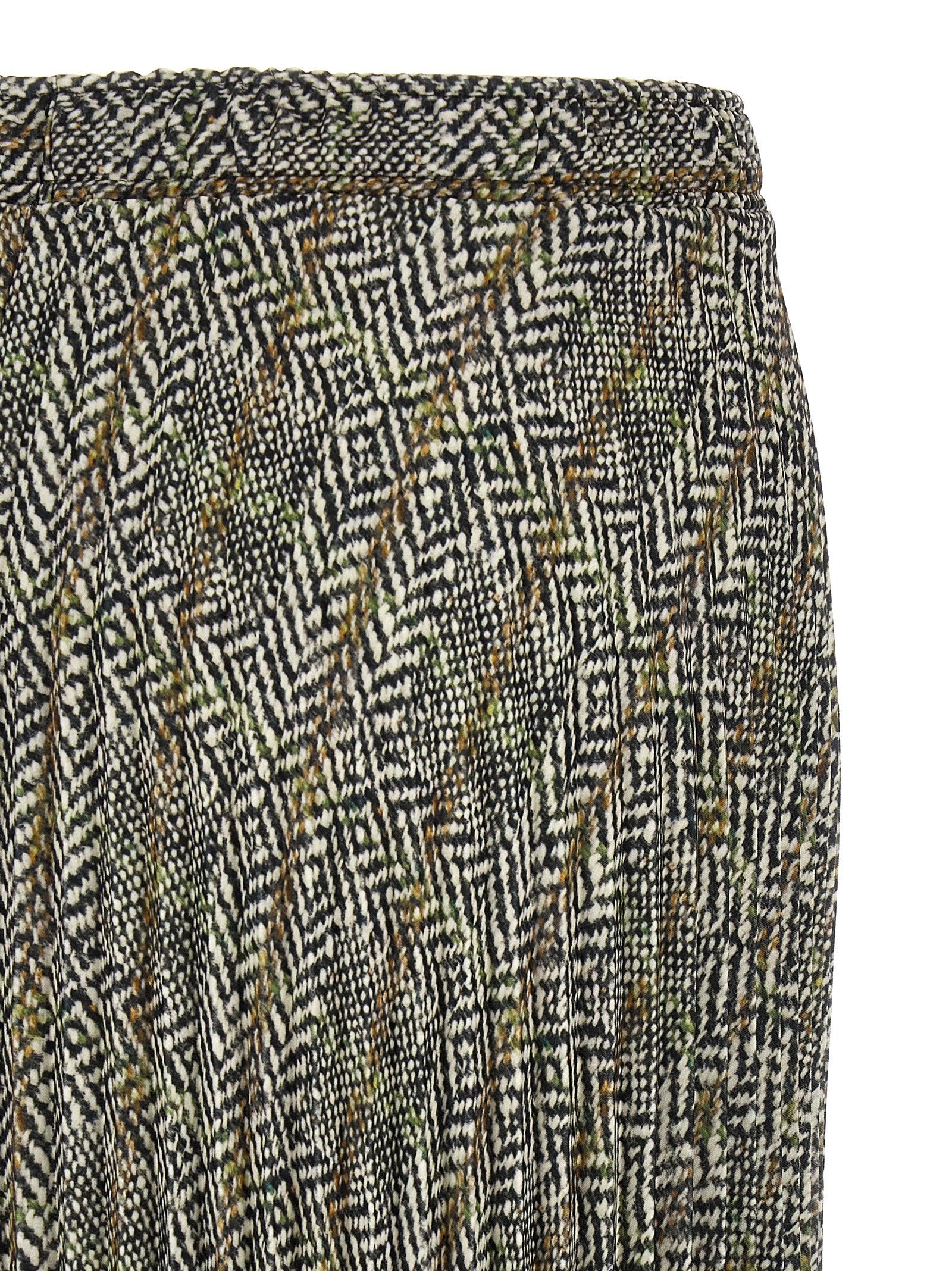 Ermanno Scervino Pleated Skirt Gold