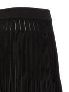Balmain Pleated Skirt Black, view 4