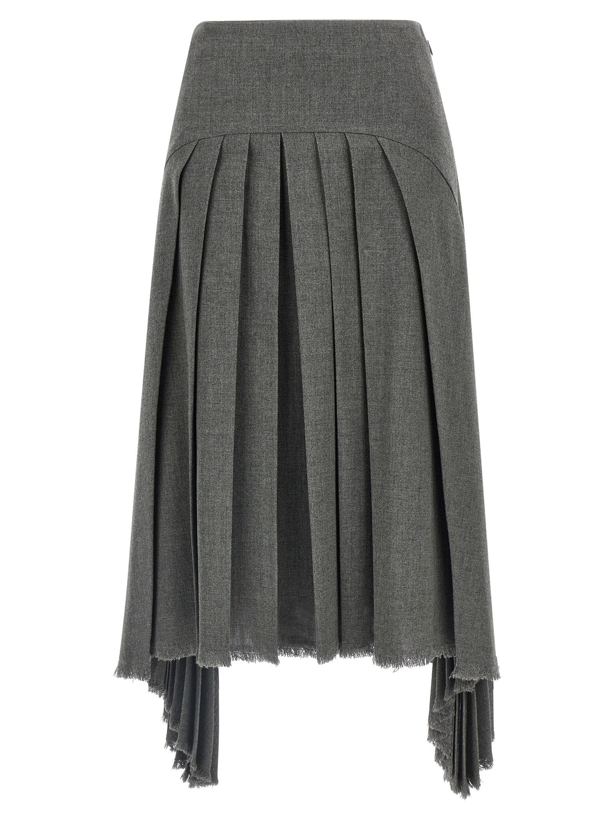 Jil Sander Pleated Skirt Grey