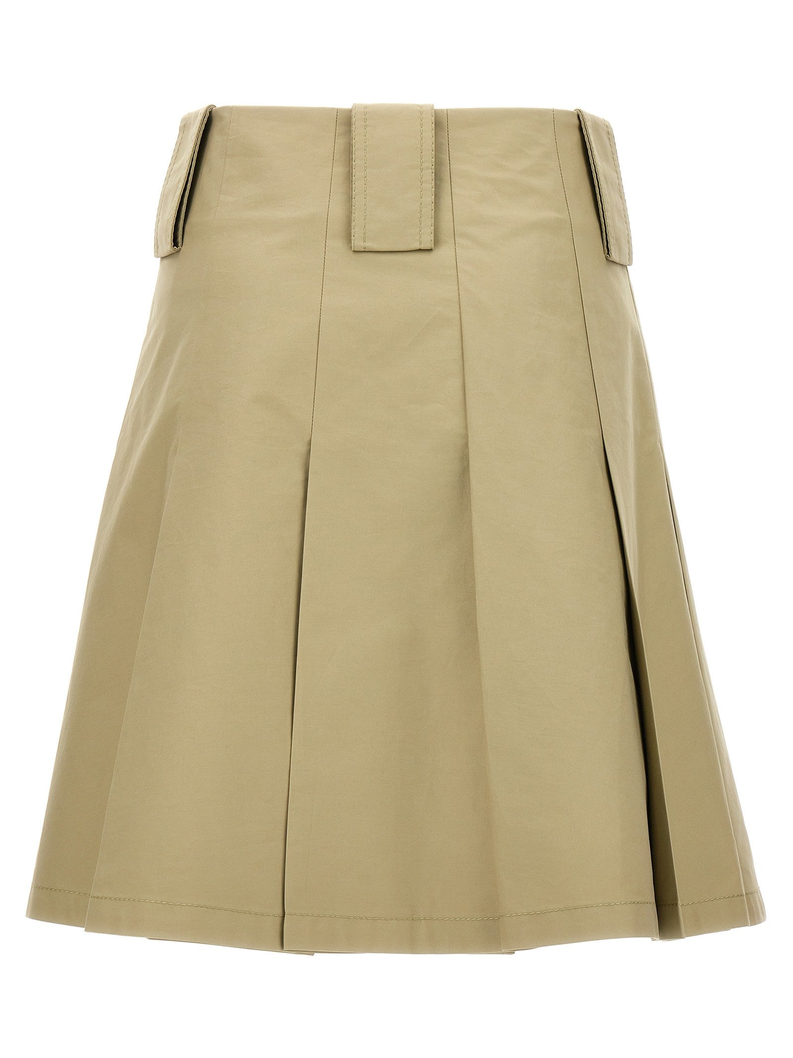 Burberry Pleated Skirt Beige