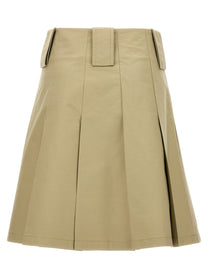 Burberry Pleated Skirt Beige