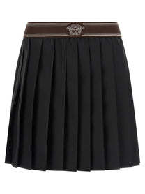 Versace Pleated Skirt Black