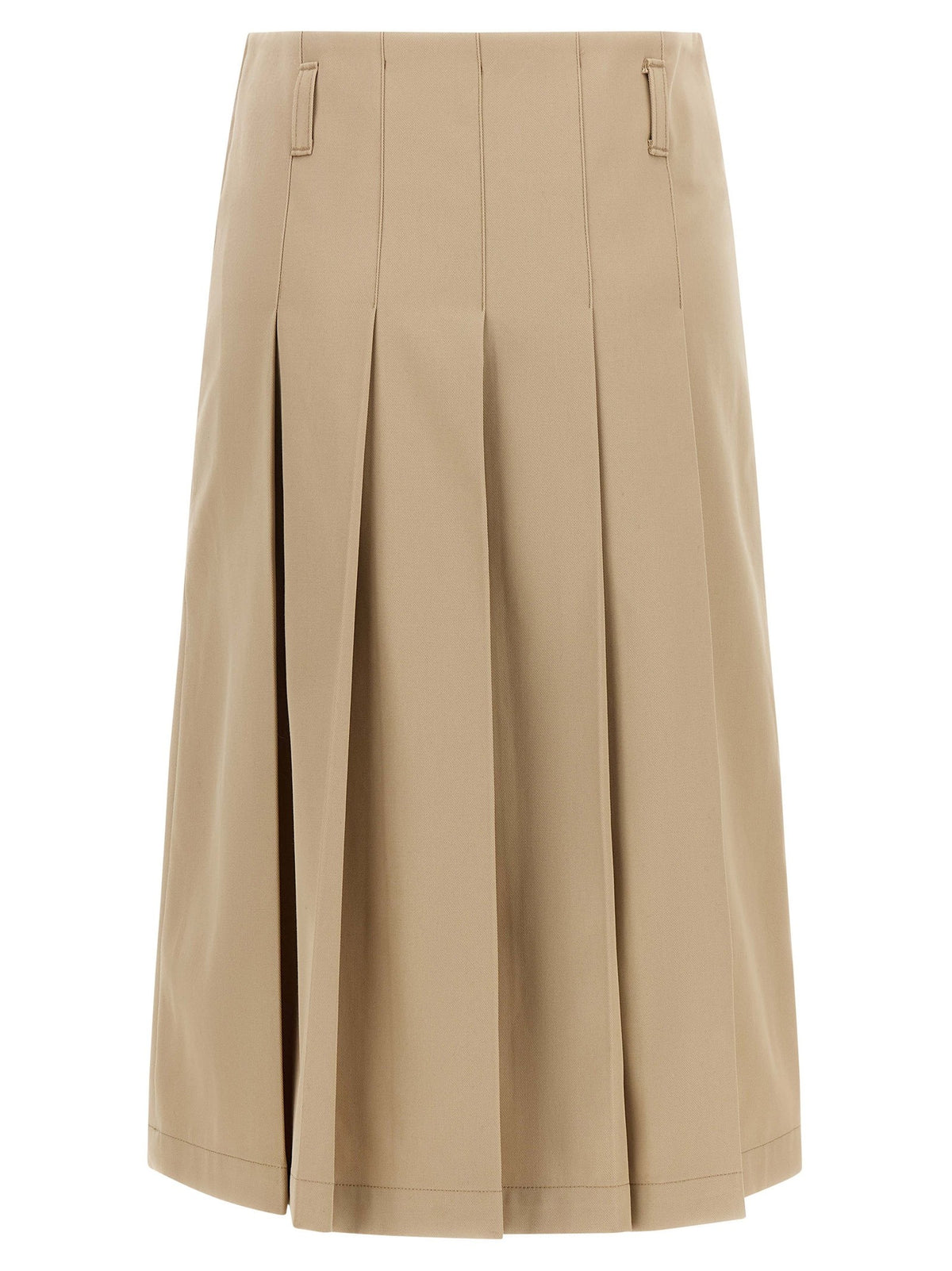 A.P.C Pleated Skirt Beige