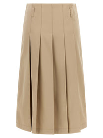 A.P.C Pleated Skirt Beige