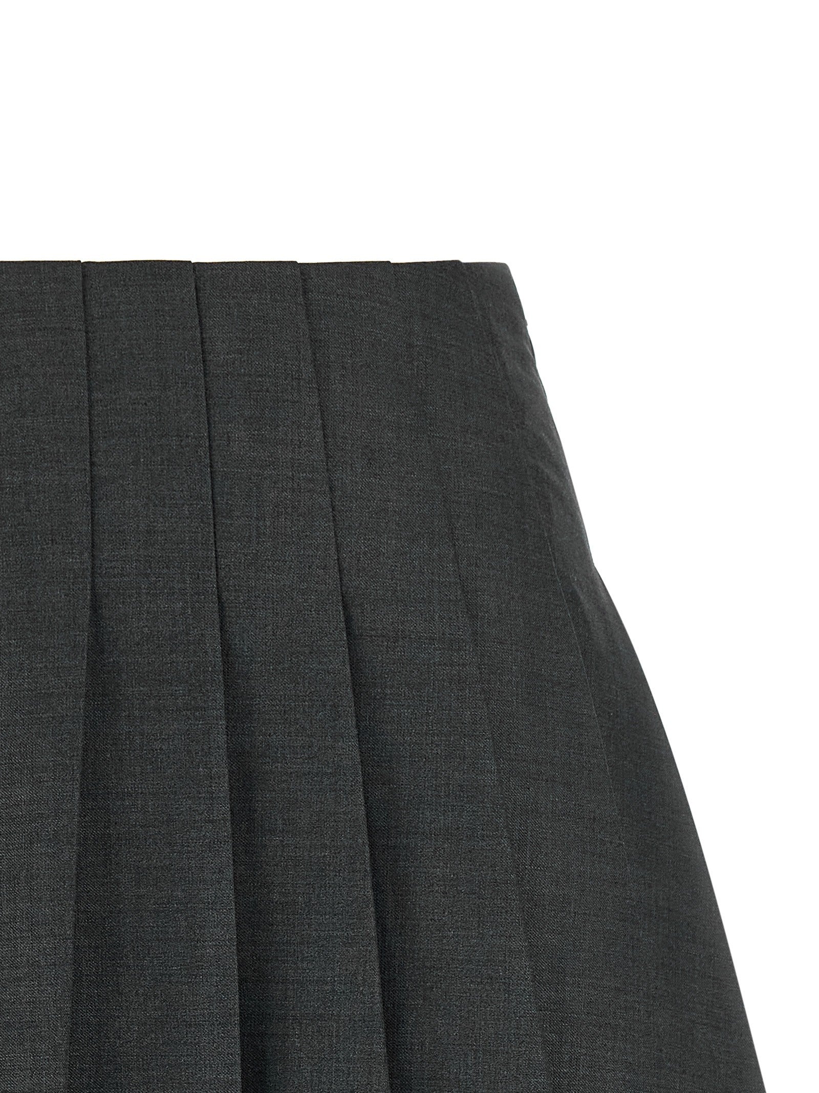 self-portrait Pleated Skirt Grey