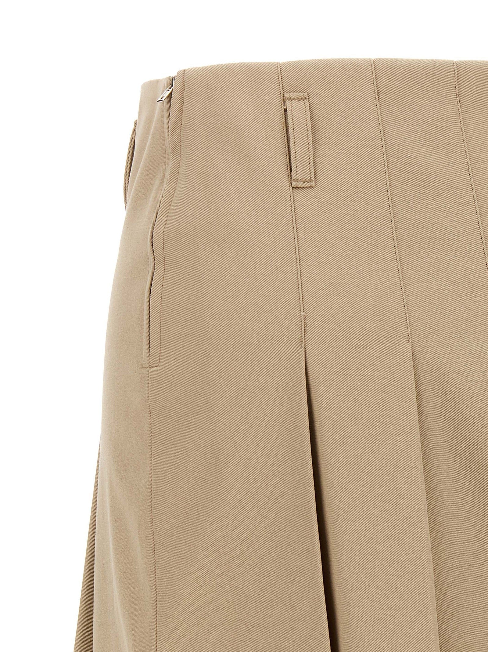 A.P.C Pleated Skirt Beige