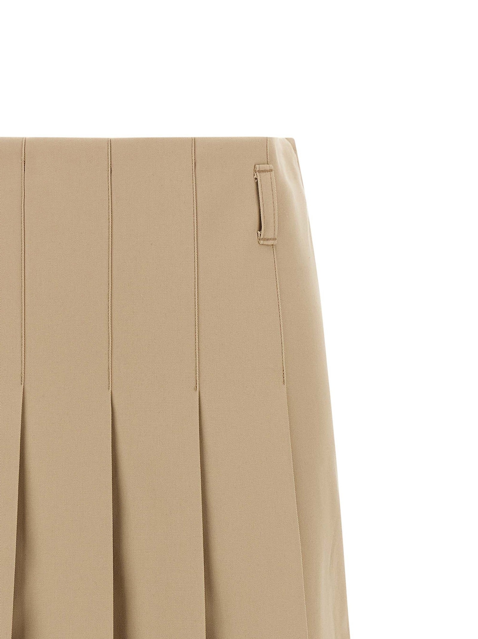 A.P.C Pleated Skirt Beige