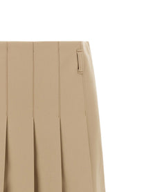 A.P.C Pleated Skirt Beige