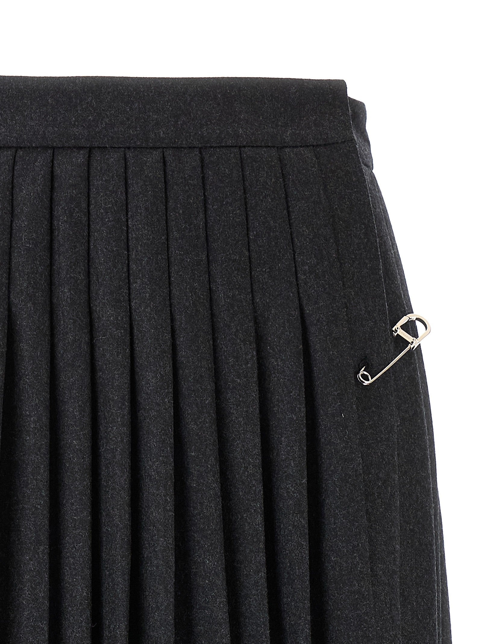 PRADA Pleated Skirt Grey