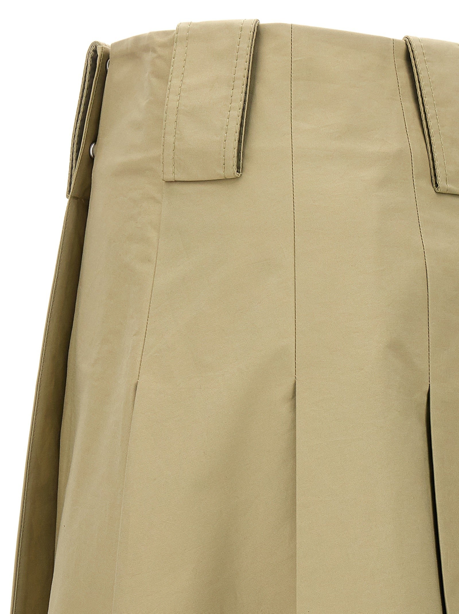 Burberry Pleated Skirt Beige