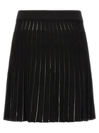 Balmain Pleated Skirt Black, view 2