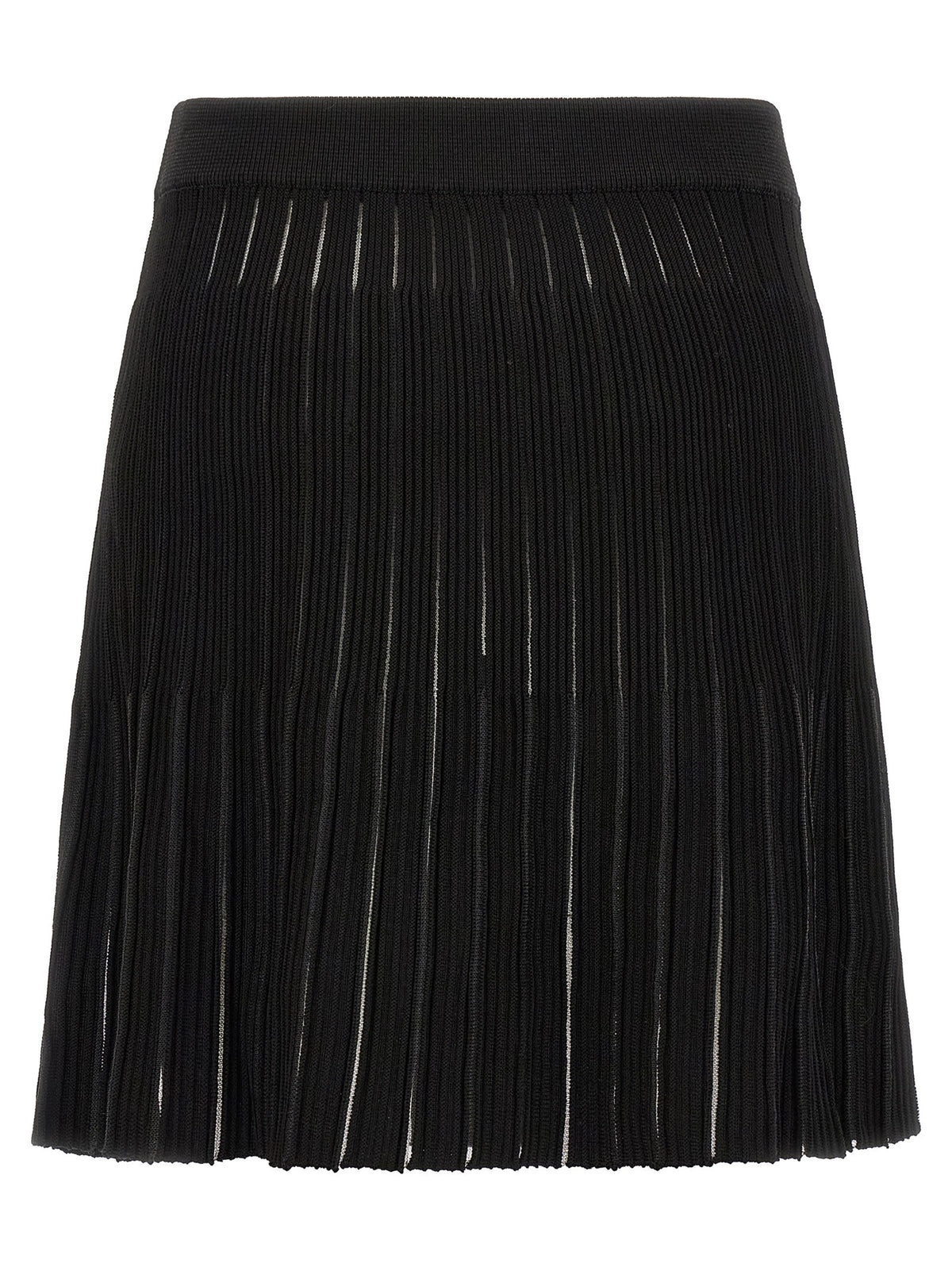 Balmain Pleated Skirt Black, view 2
