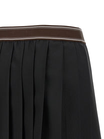 Versace Pleated Skirt Black