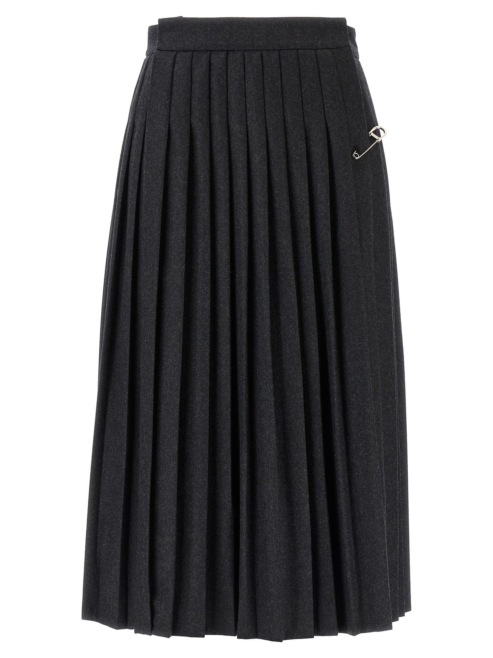 PRADA Pleated Skirt Grey