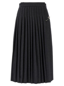 PRADA Pleated Skirt Grey